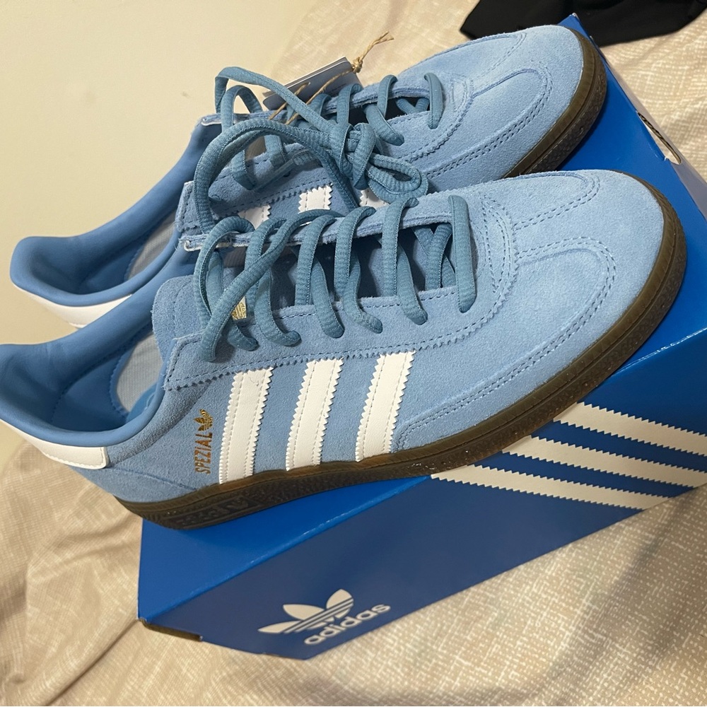 Adidas Originals light blue handball spezial shoes